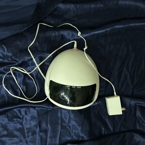 White Hair Dryer Helmet